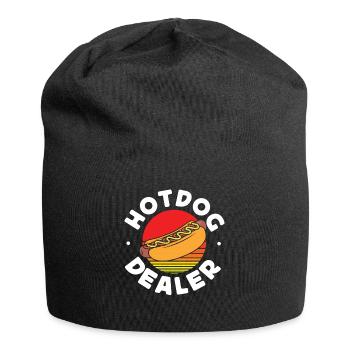 Hot Dog Adult Retro Hot Dog Dealer - Jersey-Beanie - Schwarz - Vorne