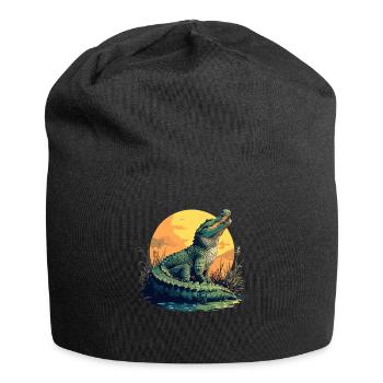 Alligatoren Alligator - Jersey-Beanie - Schwarz - Vorne