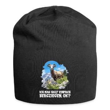 Alpine Goat Mountain Goats Mountain Goat - Jersey Beanie - black - Front
