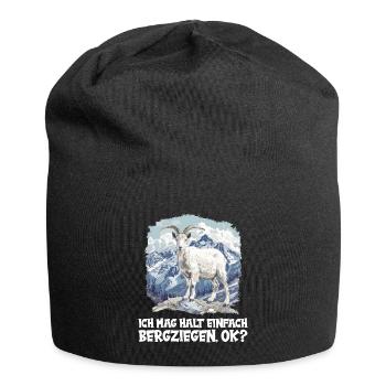 Alpine Goat Mountain Goats Mountain Goat - Jersey Beanie - black - Front