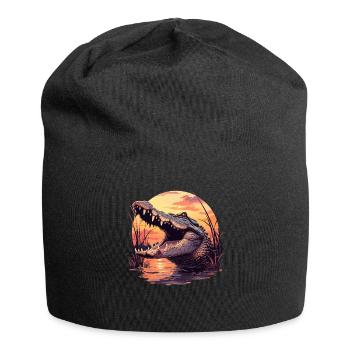 Alligatoren Alligator - Jersey-Beanie - Schwarz - Vorne