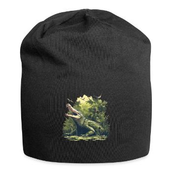 Alligatoren Alligator - Bonnet en jersey - noir - Devant