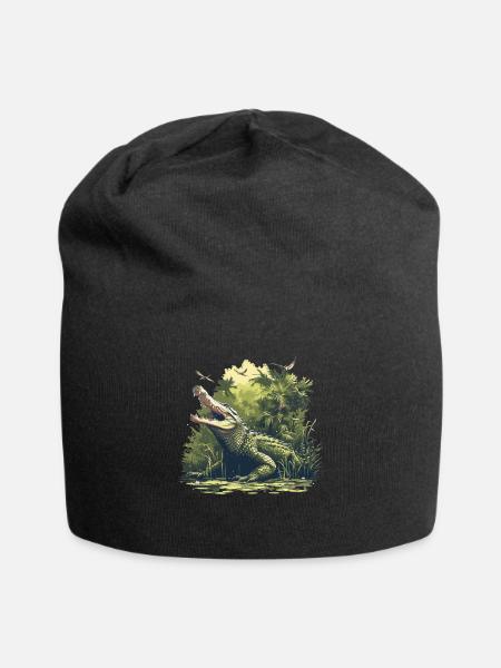 Alligatoren Alligator - Jersey-Beanie - Schwarz