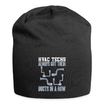 Heating, Air Conditioning, Ventilation, Technician - Jersey Beanie - black - Front