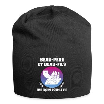 Father-in-law and son-in-law Father's Day stepdad - Jersey Beanie - black - Front