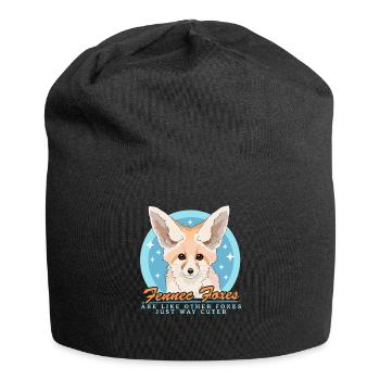 Fennec Renards Cadeaux Renards du Désert - Bonnet en jersey - noir - Devant