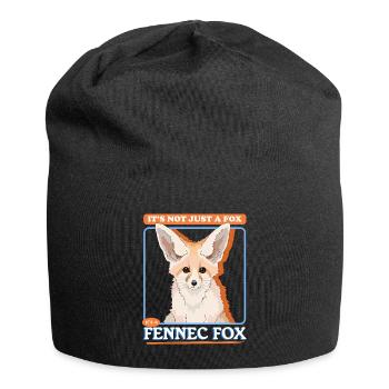 Fennek Fuchs | süße Wüstenfüchse Geschenke - Jersey-Beanie - Schwarz - Vorne