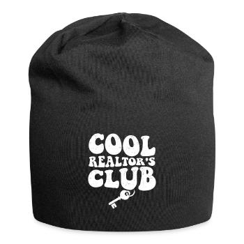 Immobilienmakler - Jersey-Beanie - Schwarz - Vorne