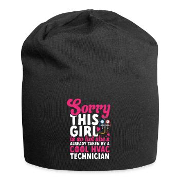 Heating, Air Conditioning, Ventilation, Technician - Jersey Beanie - black - Front