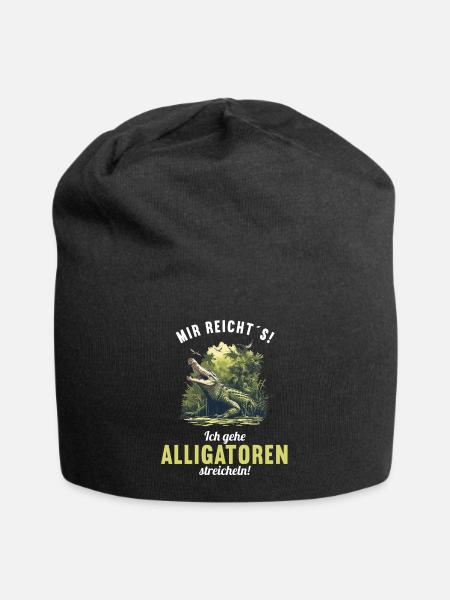 Alligatoren Alligator - Jersey-Beanie - Schwarz