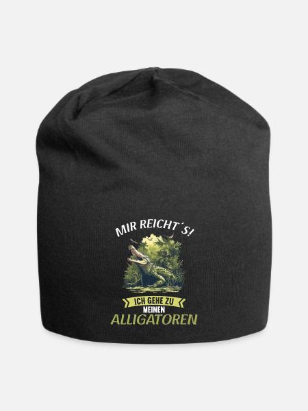 Alligatoren Alligator - Jersey-Beanie - Schwarz