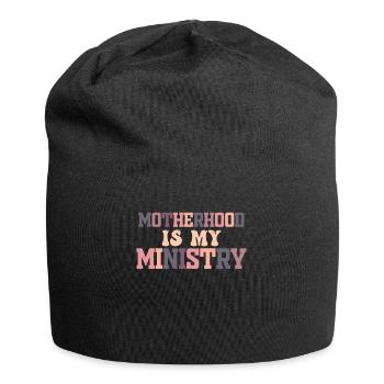 La maternité est mon ministère - Bonnet en jersey - noir - Devant