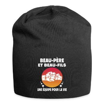 Vintage Father-in-Law and Men's Stepson - Jersey Beanie - black - Front