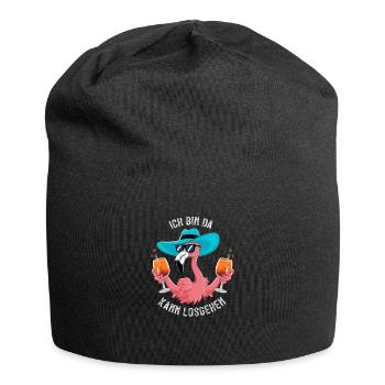 Festival de carnaval Costume de flamant rose de carnaval - Bonnet en jersey - noir - Devant
