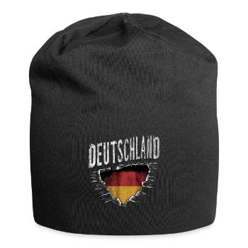 Allemagne Allemand Allemand GER Almanya Alemania - Bonnet en jersey - noir - Devant
