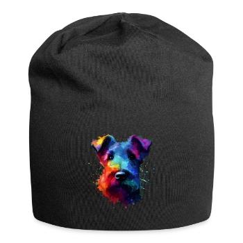 Bunte Splash Art Kerry Blue Terrier Terrier - Jersey-Beanie - Schwarz - Vorne