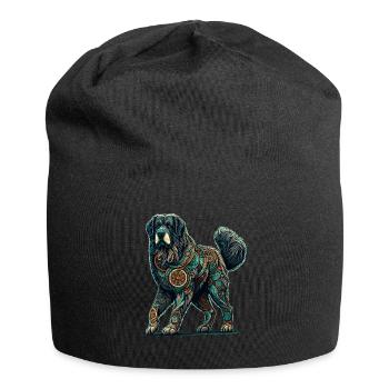 Mandala Art Komondor Chien de berger hongrois Komondors - Bonnet en jersey - noir - Devant