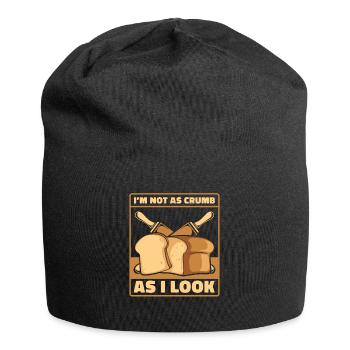 Pas aussi miette que j’en ai l’air Pâte à pain pour machine à pain - Bonnet en jersey - noir - Devant