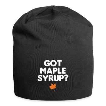 Got Maple Syrup Tapping Maple Tree Maple Leaf - Jersey Beanie - black - Front