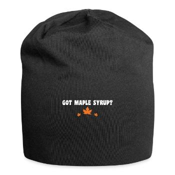 Fun Got Maple Syrup Tapping Maple Tree Maple Leaf - Jersey Beanie - black - Front