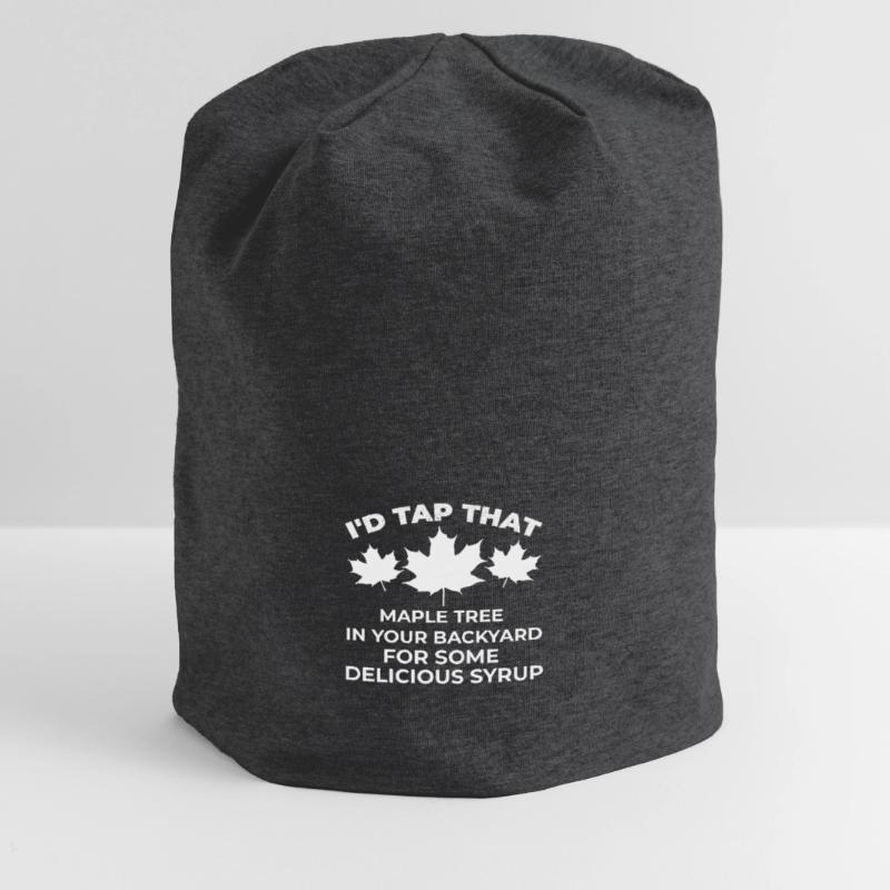 I Tap That Maple Tree Maple Tree Maple Leaf Jersey Beanie