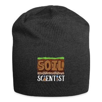 Dear Soil Science Agricultural Scientist - Jersey Beanie - charcoal grey - Front