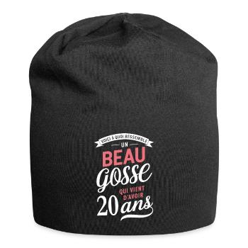 Un Beau Gosse De 20 Ans Cadeau Anniversaire Drôle - Bonnet en jersey - noir - Devant