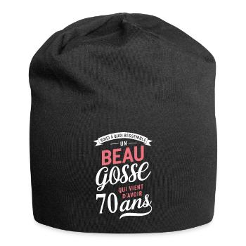 Ein hübsches 70 Jahre altes lustiges Geburtstagsgeschenk - Jersey-Beanie - Schwarz - Vorne