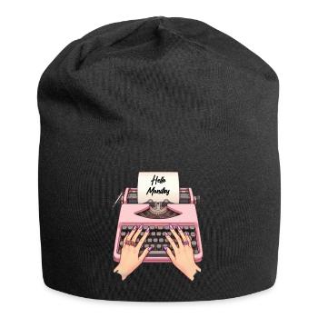 Hello Monday - Jersey Beanie - black - Front