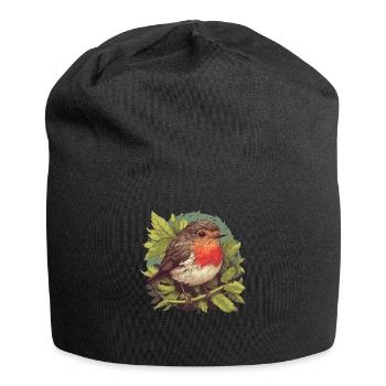 Robin Rotkehlchen - Bonnet en jersey - noir - Devant