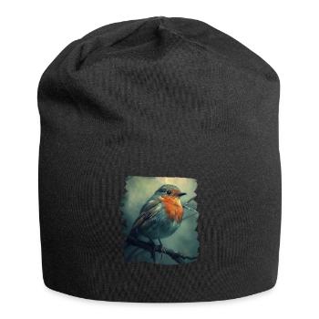 Robin Rotkehlchen - Bonnet en jersey - noir - Devant