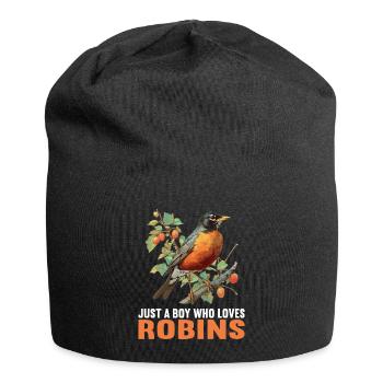 Robin Rotkehlchen - Bonnet en jersey - noir - Devant