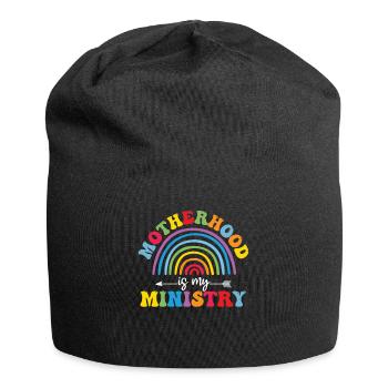 La maternité est mon ministère - Bonnet en jersey - noir - Devant
