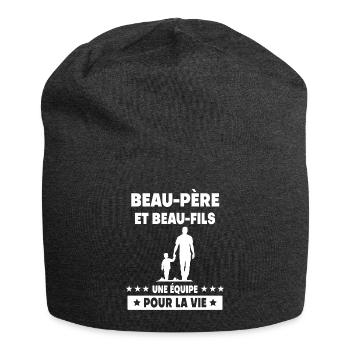 Vintage Step-Dad Step-Father-in-Law - Jersey Beanie - charcoal grey - Front