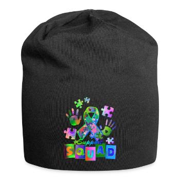 Autisme Super-héros Soignant Puzzle Enfants Anormaux - Bonnet en jersey - noir - Devant