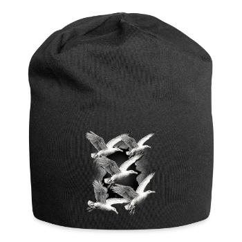 Seagulls Seagull Maritime Seabirds - Jersey Beanie - black - Front