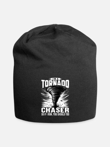 Meteorologie-tornado-chaser-sturmjagd-outfit - Jersey-Beanie - Schwarz