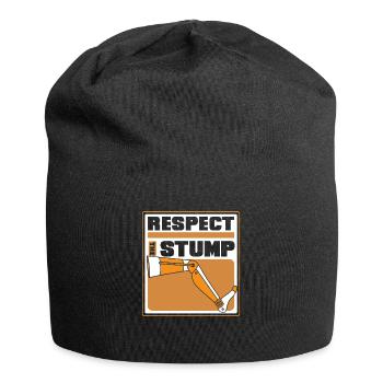 Respect The Stump Prosthesis Foot User Leg - Jersey Beanie - black - Front