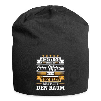 Achtung Seine Majestät Der Tischler Meister - Jersey-Beanie - Schwarz - Vorne