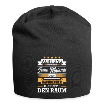 Achtung Seine Majestät Der Dachdecker Meister - Jersey-Beanie - Schwarz - Vorne