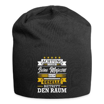 Achtung Seine Majestät Der Geselle Abschluss - Jersey-Beanie - Schwarz - Vorne