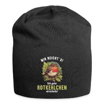Robin Rotkehlchen - Jersey-Beanie - Schwarz - Vorne