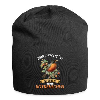 Robin Rotkehlchen - Jersey-Beanie - Schwarz - Vorne