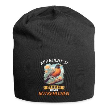 Robin Rotkehlchen - Jersey-Beanie - Schwarz - Vorne