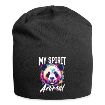 Funny Panda Animal my spirit animal - Jersey Beanie - black - Front