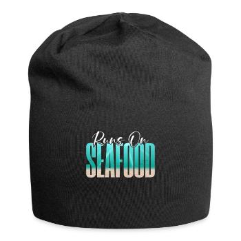 Cadeau pour les amateurs de fruits de mer - Bonnet en jersey - noir - Devant