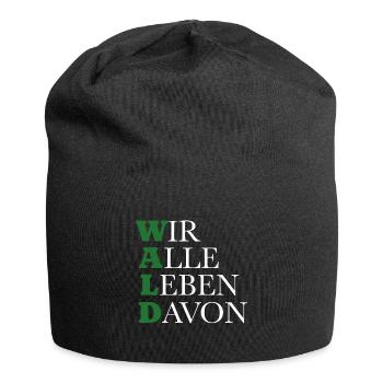 Wald - Wir alle leben davon - Jersey-Beanie - Schwarz - Vorne