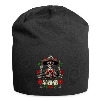 Dia de los Muertos Traditionnel Squelette Mariachi - Bonnet en jersey - noir - Devant