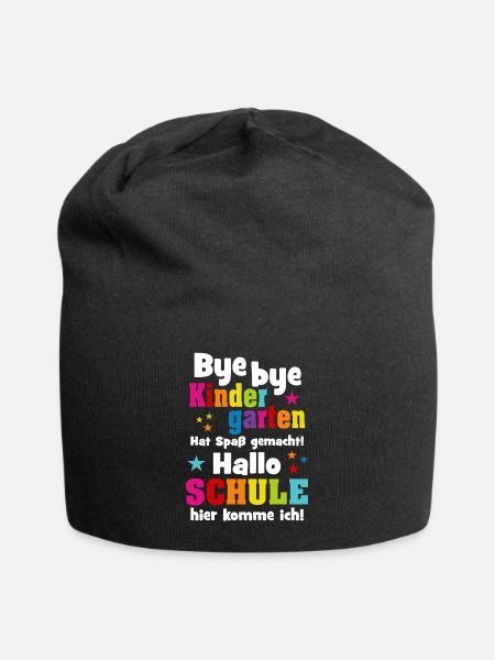 Kindergarten Einschulung Schulkind Schule Geschenk - Jersey-Beanie - Schwarz