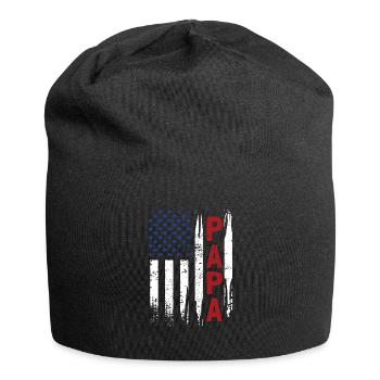 Bester Papa Aller Zeiten Vintage Bester Papa Der - Jersey-Beanie - Schwarz - Vorne